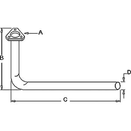 Aftermarket Exhaust Pipe 181600M92
